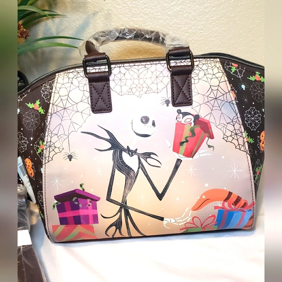The Nightmare Before Christmas Jack Presents Satchel Loungefly Bag - Picture 1 of 4